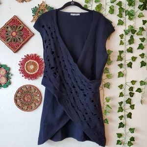 Oblique Criss Cross Sweater